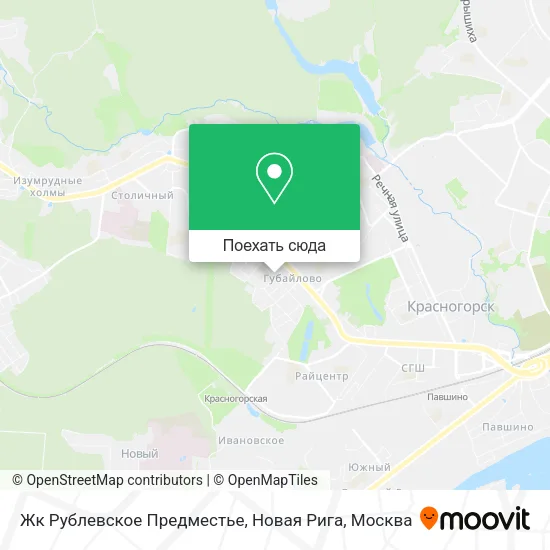 Карта Жк Рублевское Предместье, Новая Рига