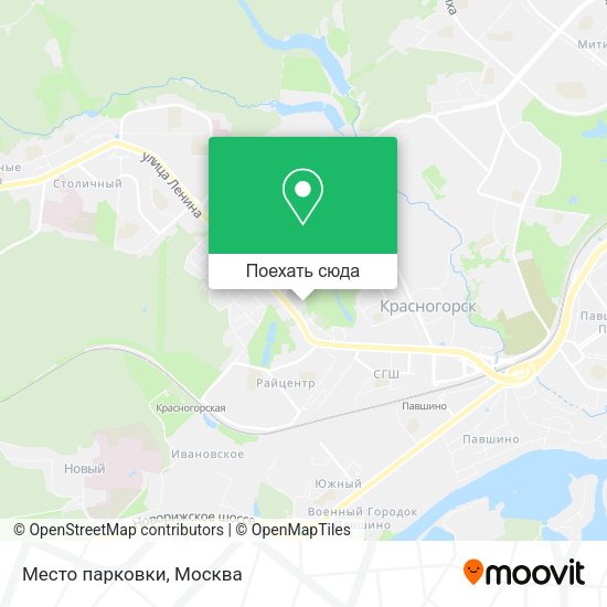 Карта Место парковки
