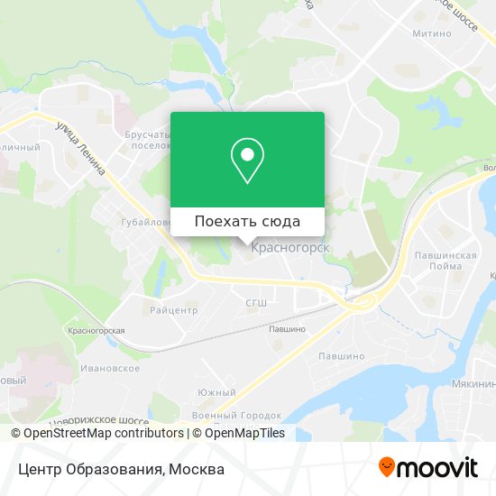 Карта Центр Образования