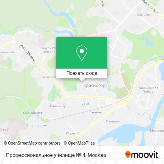 Карта Профессиональное училище № 4