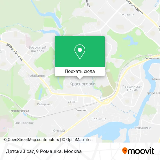 Карта Детский сад 9 Ромашка
