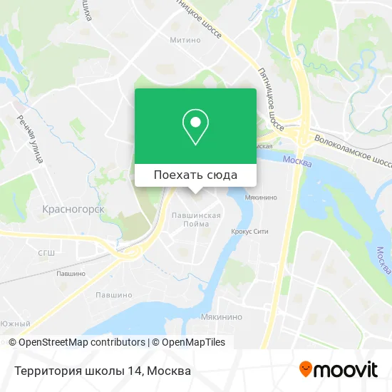 Карта Территория школы 14