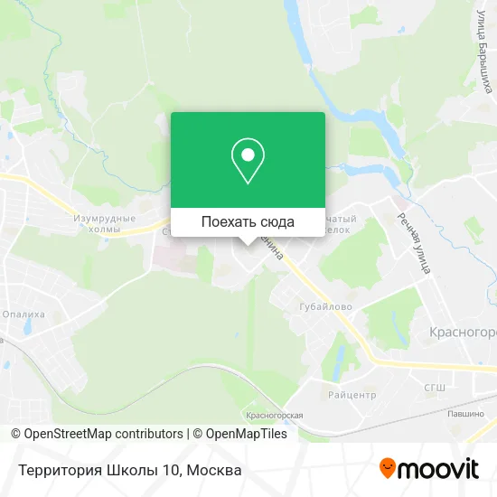 Карта Территория Школы 10