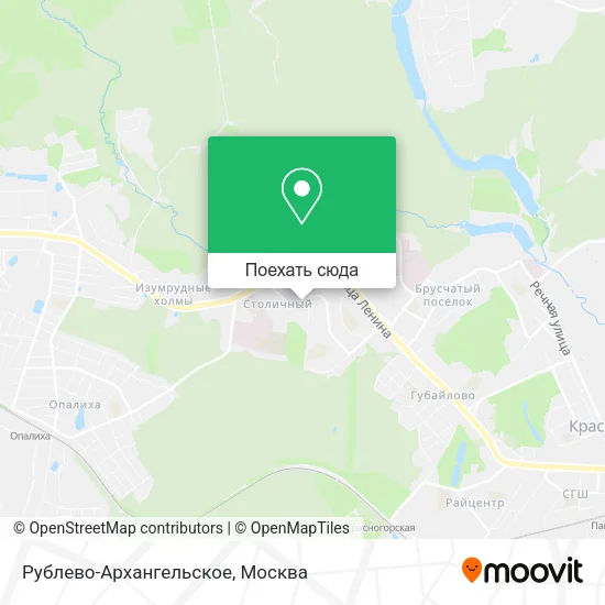 Карта Рублево-Архангельское