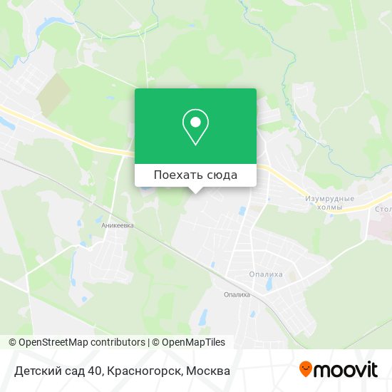 Карта Детский сад 40, Красногорск