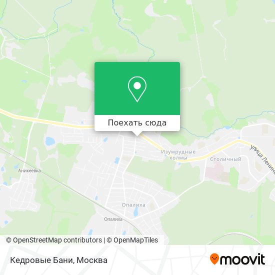 Карта Кедровые Бани