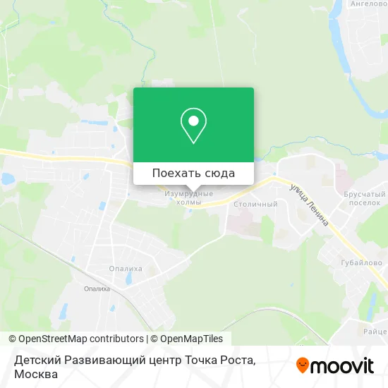 Карта Детский Развивающий центр Точка Роста