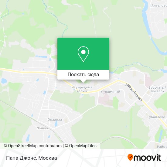 Карта Папа Джонс