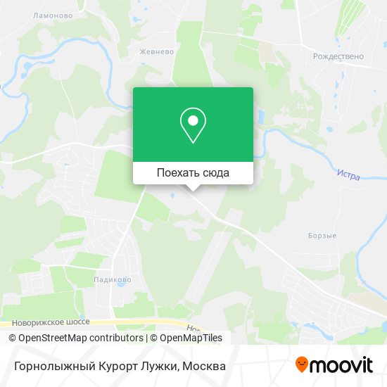 Карта Горнолыжный Курорт Лужки