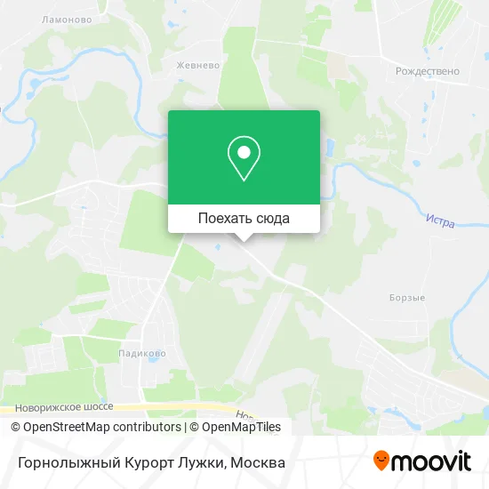 Карта Горнолыжный Курорт Лужки