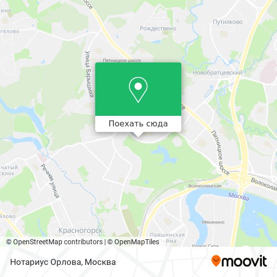 Карта Нотариус Орлова