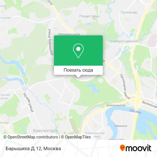 Карта Барышиха Д.12
