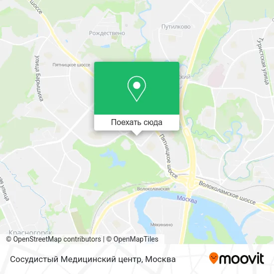 Карта Сосудистый Медицинский центр