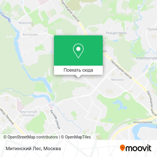 Карта Митинский Лес