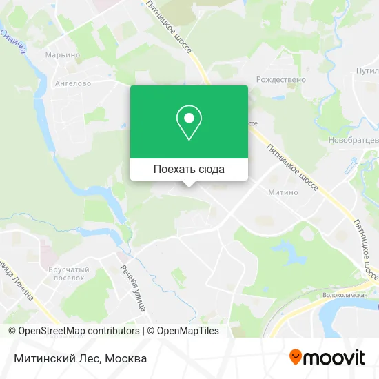 Карта Митинский Лес