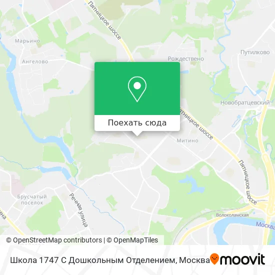 Карта Школа 1747 С Дошкольным Отделением