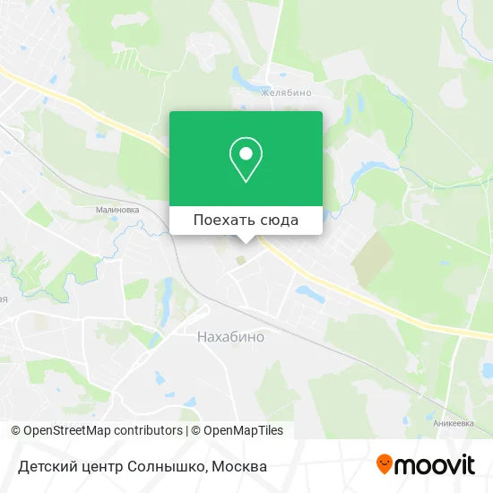 Карта Детский центр Солнышко