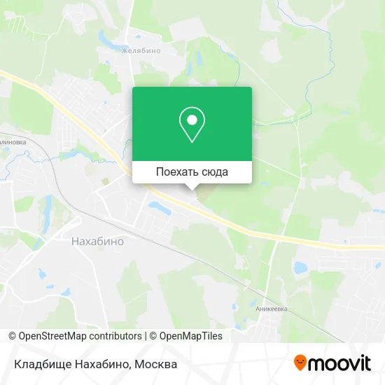 Карта Кладбище Нахабино