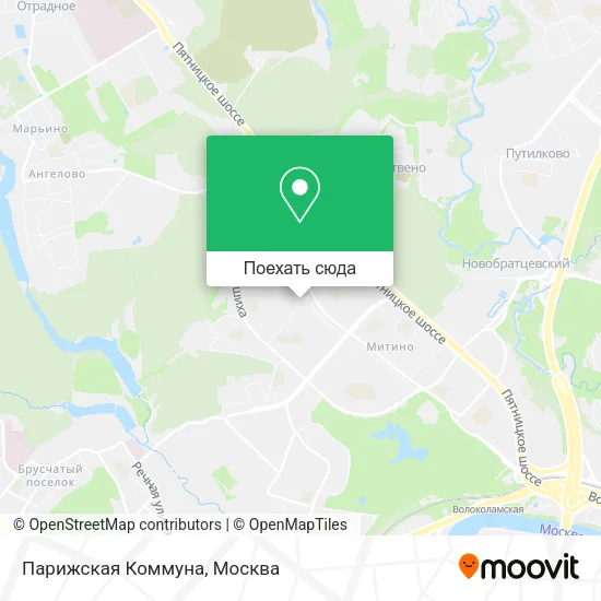 Карта Парижская Коммуна