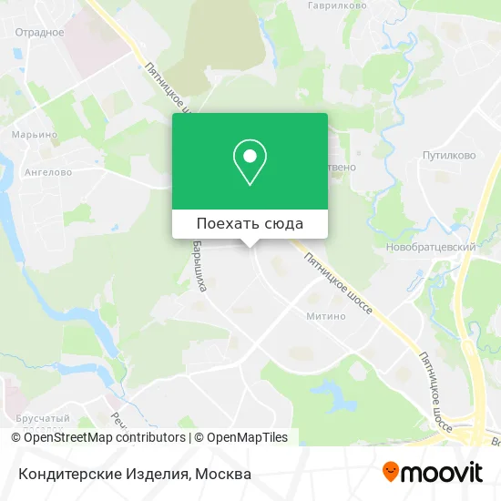 Карта Кондитерские Изделия