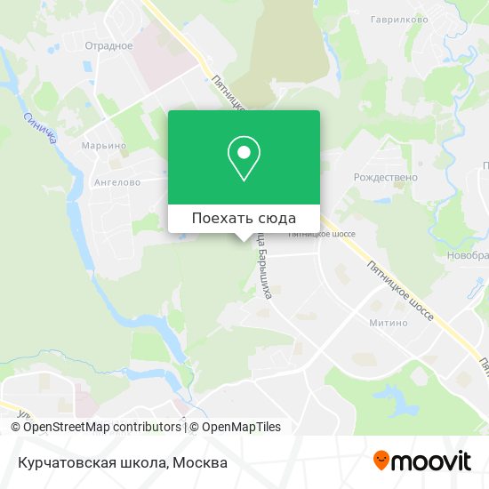 Карта Курчатовская школа