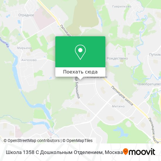Карта Школа 1358 С Дошкольным Отделением