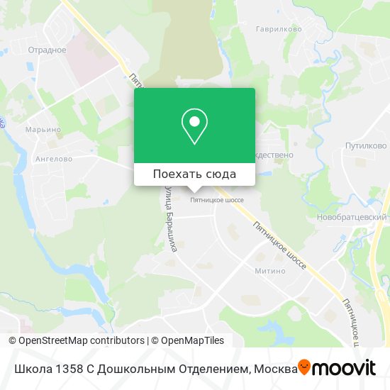 Карта Школа 1358 С Дошкольным Отделением