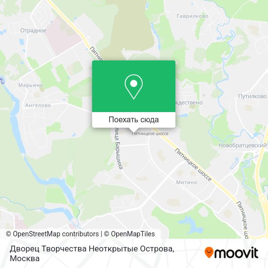 Карта Дворец Творчества Неоткрытые Острова