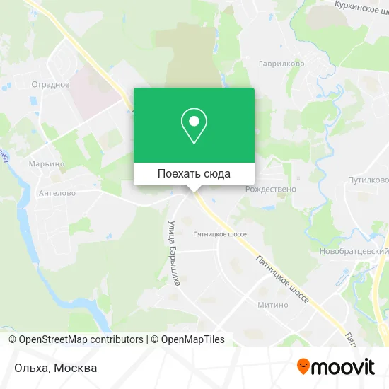 Карта Ольха