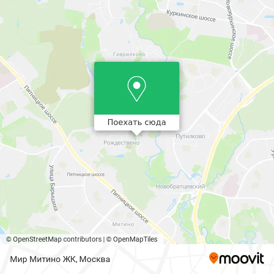 Карта Мир Митино ЖК