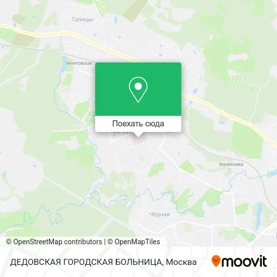 Карта ДЕДОВСКАЯ ГОРОДСКАЯ БОЛЬНИЦА
