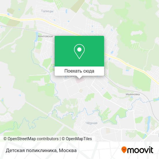 Карта Детская поликлиника