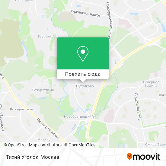 Карта Тихий Уголок