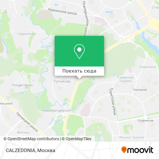 Карта CALZEDONIA