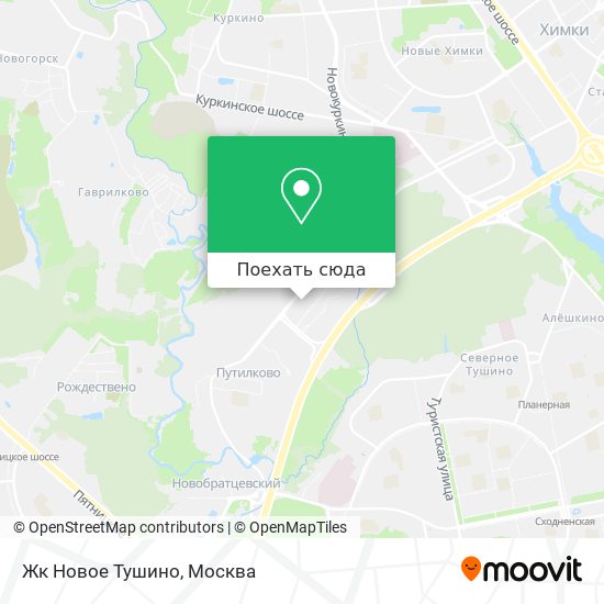 Карта Жк Новое Тушино