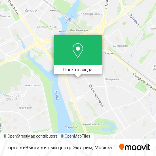 Карта Торгово-Выставочный центр Экстрим