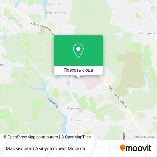 Карта Марьинская Амбулатория
