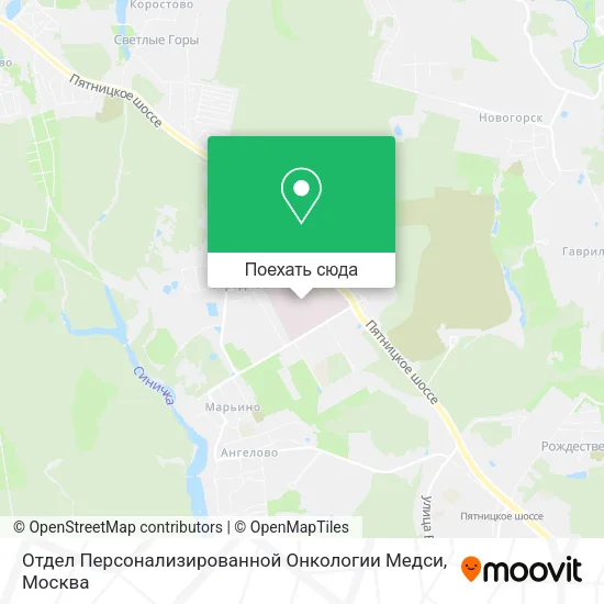 Карта Отдел Персонализированной Онкологии Медси