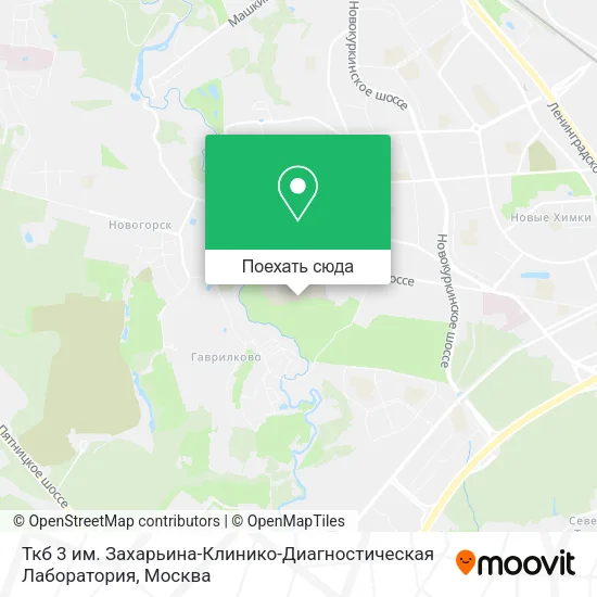 Карта Ткб 3 им. Захарьина-Клинико-Диагностическая Лаборатория