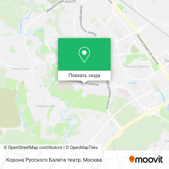 Карта Корона Русского Балета театр