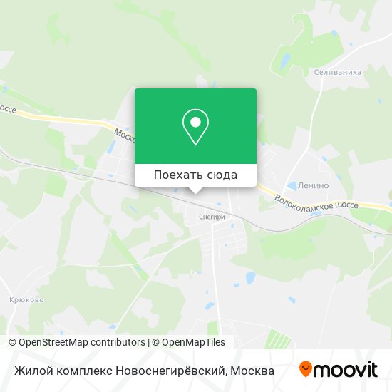 Карта Жилой комплекс Новоснегирёвский