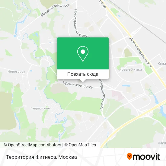 Карта Территория Фитнеса