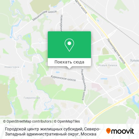 Карта Городской центр жилищных субсидий, Северо-Западный административный округ