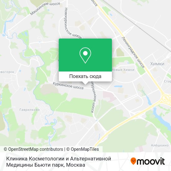 Карта Клиника Косметологии и Альтернативной Медицины Бьюти парк