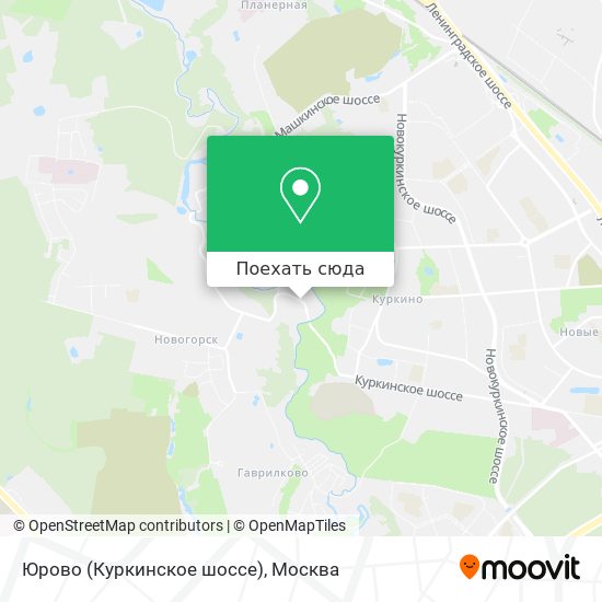 Карта Юрово (Куркинское шоссе)