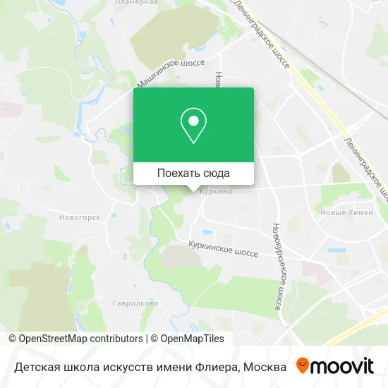 Карта Детская школа искусств имени Флиера