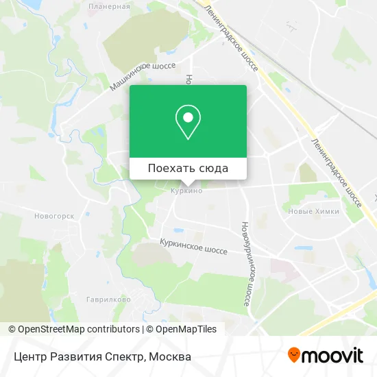 Карта Центр Развития Спектр