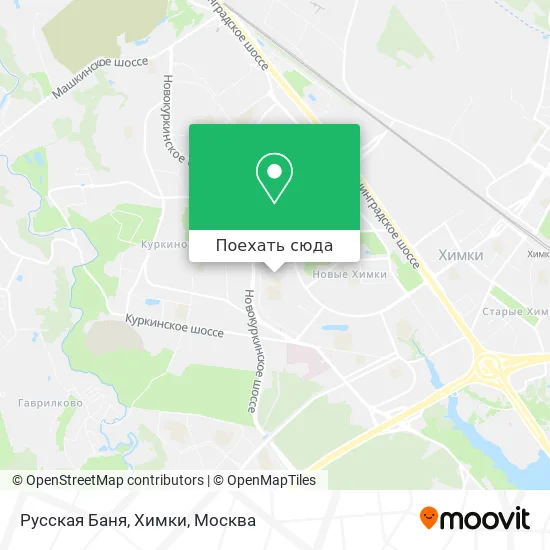 Карта Русская Баня, Химки