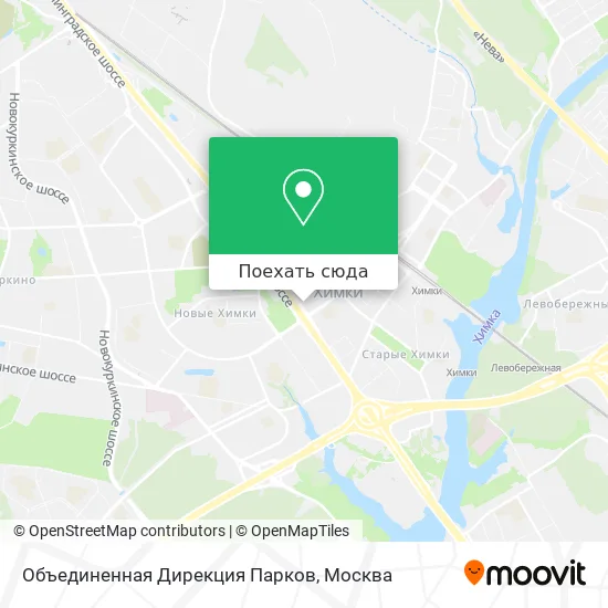 Карта Объединенная Дирекция Парков