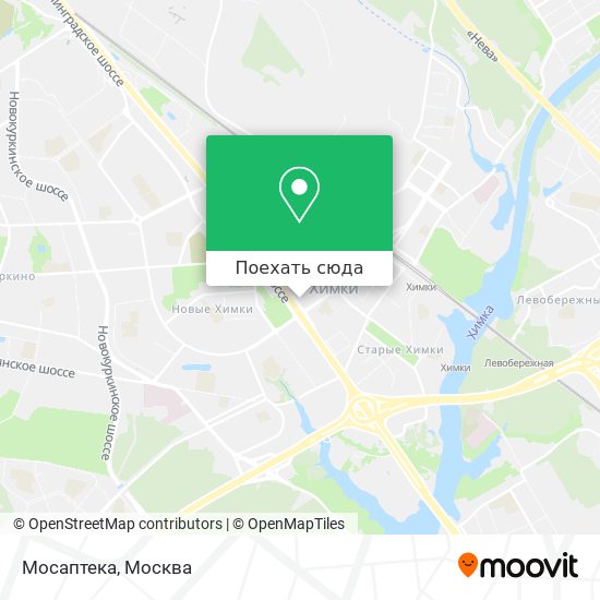 Карта Мосаптека